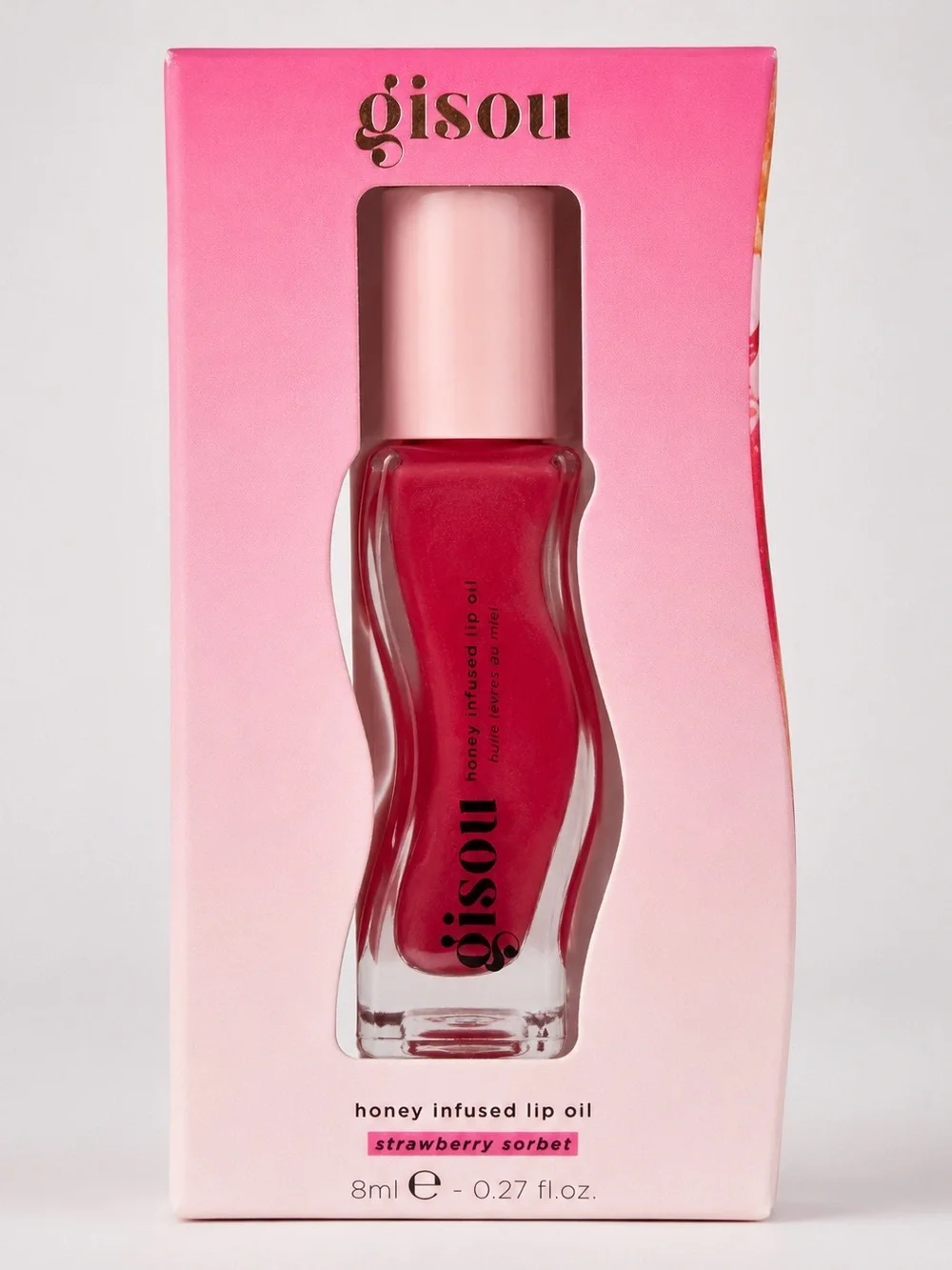 Gisou Honey Infused Lip Oil - Strawberry Sorbet (Pink) BNIB